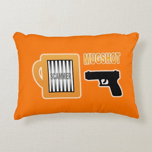 スキャマーのマグショット アクセントクッション (正面)