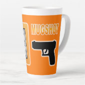 スキャマーのマグショット カフェラテマグ (右アングル)