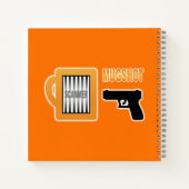 スキャマーのマグショット ノートブック (裏面)