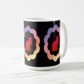 スキャロップ子猫- コーヒーマグカップ (正面右)