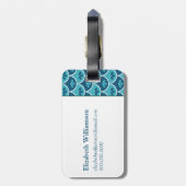 スキャロプカスタムフローラの色連絡情報 ラゲッジタグ (裏面縦)