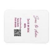 スキャンから共有ラベル私たちソーシャルメディアQRコードsimpl マグネット (横)