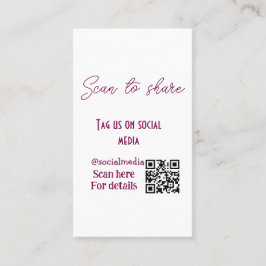スキャンから共有ラベル私たちソーシャルメディアQRコードsimpl 名刺