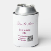 スキャンから共有ラベル私たちソーシャルメディアQRコードsimpl 缶クーラー (缶正面)