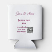 スキャンから共有ラベル私たちソーシャルメディアQRコードsimpl 缶クーラー (裏面)