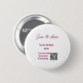 スキャンから共有ラベル私たちソーシャルメディアQRコードsimpl 缶バッジ (正面&裏面)