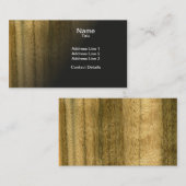 スキャンされたオーストラリアのクルミのベニヤのWoodgrainを実在して下さい 名刺 (正面/裏面)