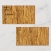 スキャンされたサンドミンゴのシタンのベニヤのWoodgrainを実在して下さい 名刺 (正面/裏面)