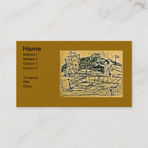 スキャンされたパスポート 名刺