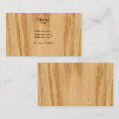 スキャンされた赤いカシのベニヤのWoodgrainを実在して下さい 名刺 (正面/裏面)