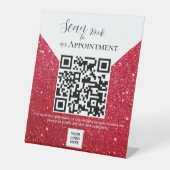 スキャンしてアポイントメントQRコード台座記号を予約する 台座サイン (正面)