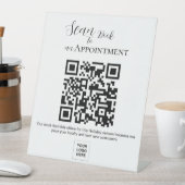 スキャンしてアポイントメントQRコード台座記号を予約する 台座サイン (インサイチュ)
