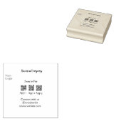 スキャンしてビジネスロゴを支払うQ Rコードソーシャルメディア ラバースタンプ (押印)