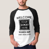 スキャンしてビジネスロゴを登録企業のする Tシャツ (正面)