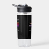 スキャンしてメニューを表示レストランホテルQRロゴの追加文字 ウォーターボトル (右面)