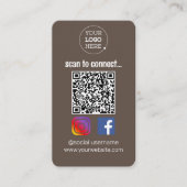 スキャンして名刺を接続 名刺 (正面)