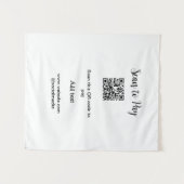 スキャンして支払いスキャンQRコード追加Webサイト電子メール詳細 タペストリー (正面(横))