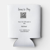 スキャンして支払いスキャンQRコード追加Webサイト電子メール詳細 缶クーラー (裏面)