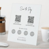 スキャンして支払うビジネス非接触支払QRコード 台座サイン (インサイチュ)