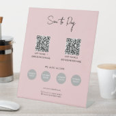 スキャンして支払うビジネス非接触支払QRコード 台座サイン (インサイチュ)