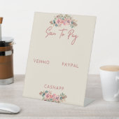 スキャンして支払うフローラをテーマ 台座サイン (インサイチュ)