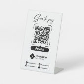スキャンして支払う サイン QRコード ペイパル 支払い (正面)