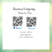 スキャンして支払うq rコードpaypal venmoあなたのウェブサイトを追加 ウィンドウサイン (シート3)