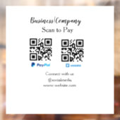 スキャンして支払うq rコードpaypal venmoあなたのウェブサイトを追加 ウィンドウサイン (シート2)