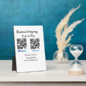 スキャンして支払うq rコードpaypal venmoあなたのウェブサイトを追加 フォトプラーク (側面)