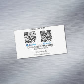 スキャンして支払うq rコードpaypal venmoあなたのウェブサイトを追加 マグネット名刺 (インサイチュ)