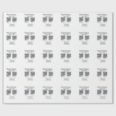 スキャンして支払うq rコードpaypal venmoあなたのウェブサイトを追加 ラッピングペーパー (フラット)