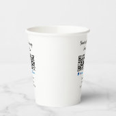 スキャンして支払うq rコードpaypal venmoあなたのウェブサイトを追加 紙コップ (左)