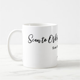 スキャンして注文スキャンQRコード追加Webサイトの電子メール コーヒーマグカップ