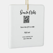 スキャンして注文スキャンQRコード追加Webサイトの電子メール セラミックオーナメント (右)