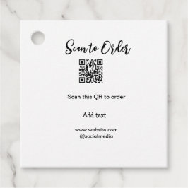 スキャンして注文スキャンQRコード追加Webサイトの電子メール フェイバータグ