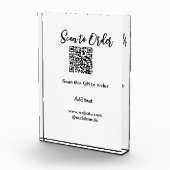 スキャンして注文スキャンQRコード追加Webサイトの電子メール フォトブロック (右)