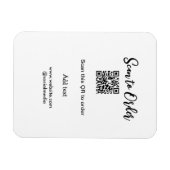 スキャンして注文スキャンQRコード追加Webサイトの電子メール マグネット (横)