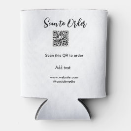 スキャンして注文スキャンQRコード追加Webサイトの電子メール 缶クーラー