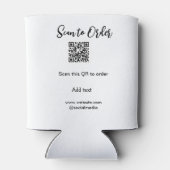 スキャンして注文スキャンQRコード追加Webサイトの電子メール 缶クーラー (裏面)