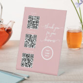 スキャンしてQRコード非接触署名を支払うサロン 台座サイン (インサイチュ)