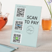 スキャンしてQRコード非接触署名を支払う 台座サイン (インサイチュ)