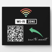 スキャンしてQRコードInternet Wifiネットワークに接続 フォトプラーク (正面)