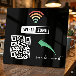 スキャンしてQRコードInternet Wifiネットワークに接続 フォトプラーク
