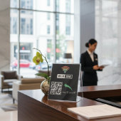 スキャンしてQRコードInternet Wifiネットワークに接続 台座サイン