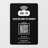 スキャンしてQRコードWIFIパスワードネットワークに接続 ウィンドウサイン (シート)