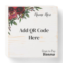 スキャンしてQR木製サインを支払う