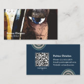 スキャンしてUs/Meビジネスと接芸術的続モダン 名刺 (正面/裏面)