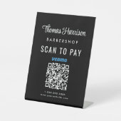 スキャンしてVenmo QRコードのビジネス表 台座サイン (正面)