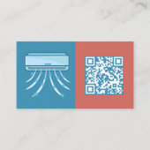 スキャンコードQRエアコン 名刺 (正面)