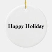 スキャンプフィフスホイールキャンパーRVハッピーキャンパー セラミックオーナメント (裏面)